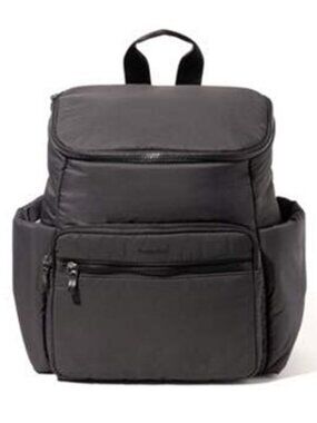 BAGGALLINI Black Go To Puffy Backpack Travel Bag